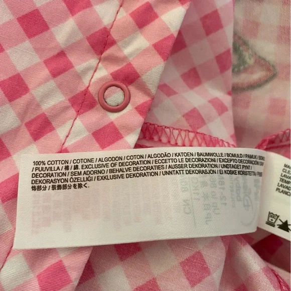 Disney Store Minnie Mouse Pink Gingham Jumpsuit - Picture 7 of 8